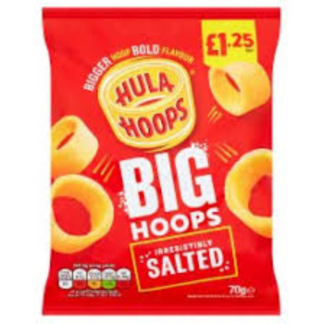 HULA HOOPS IRRESISTIBLY SALTED 70G